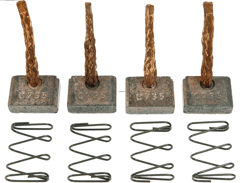 Brand new OEM ISKRA / LETRIKA Starter motor brush set