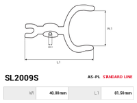AS-PL Startmotors gaffel SL2009S