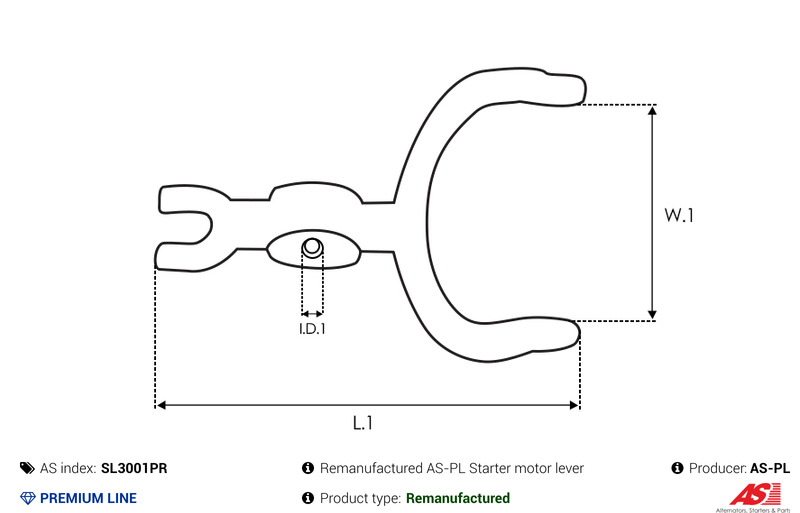 SL3001PR AS-PL Remanufactured AS-PL Starter motor lever