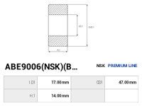AS-PL Lager ABE9006(NSK)(BULK)