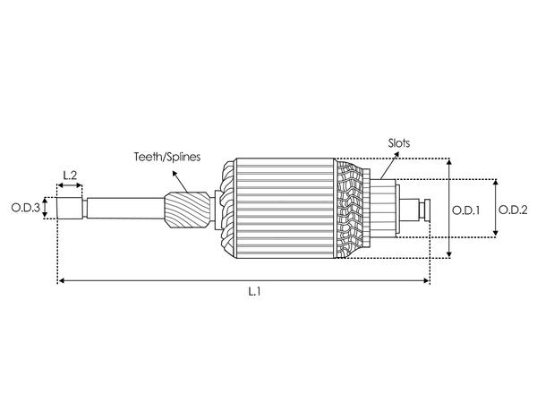 UD30475SA — Startmotors rotorer