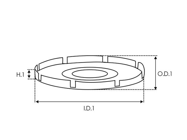 UD19935AFP — Växelströmsgenerators remskiveskydd