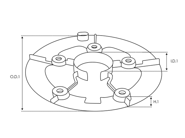 UD30530ARS — Skivor för växelströmsgenerators likriktare och reglage
