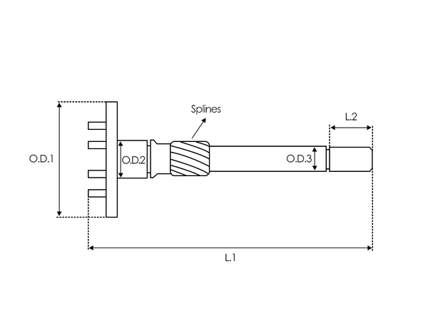 UD45667SG — Startmotors växelaxlar