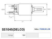 AS-PL Startmotors automat SS1045(DELCO)