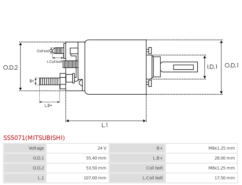 Brand new OEM MITSUBISHI Starter motor solenoid