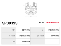 AS-PL Startmotors automathylsor SP3039S