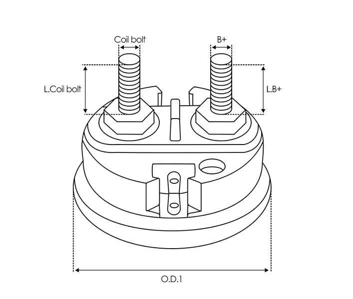 Brand new AS-PL Starter motor cap for solenoid