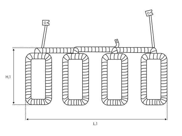 UD43672SF — Startmotors lindning