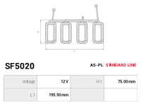 AS-PL Startmotors lindning SF5020