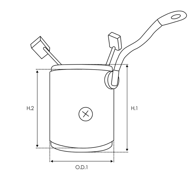Brand new AS-PL Starter motor yoke with field coil