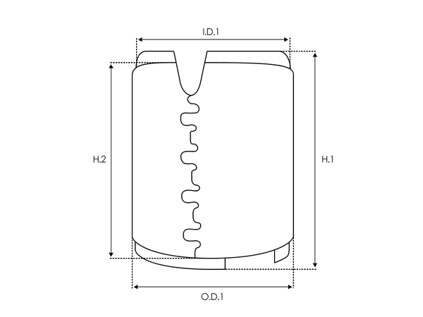 UD812991(LETRIKA)SF — Startmotors statorhöljen