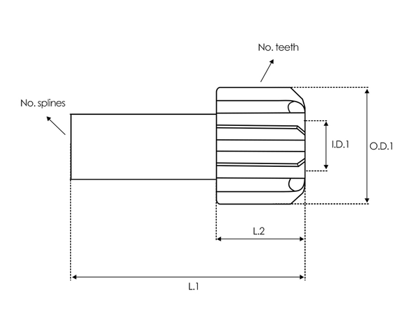 UD03501SD — Startmotors bendix kugghjul