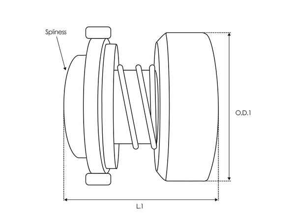 UD106518SDK — Startmotors bendixhöljen
