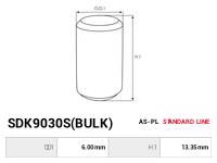 AS-PL Startmotors bendix rullar SDK9030S(BULK)