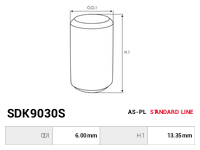 AS-PL Startmotors bendix rullar SDK9030S