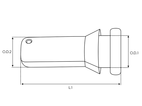 UD10987SRS — Startmotors gummiutsläpp