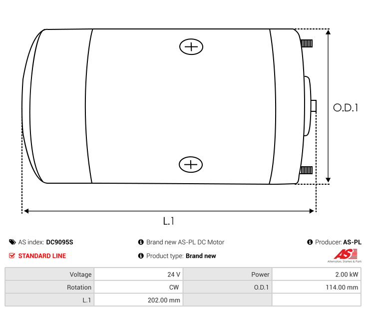 Brand new AS-PL DC Motor