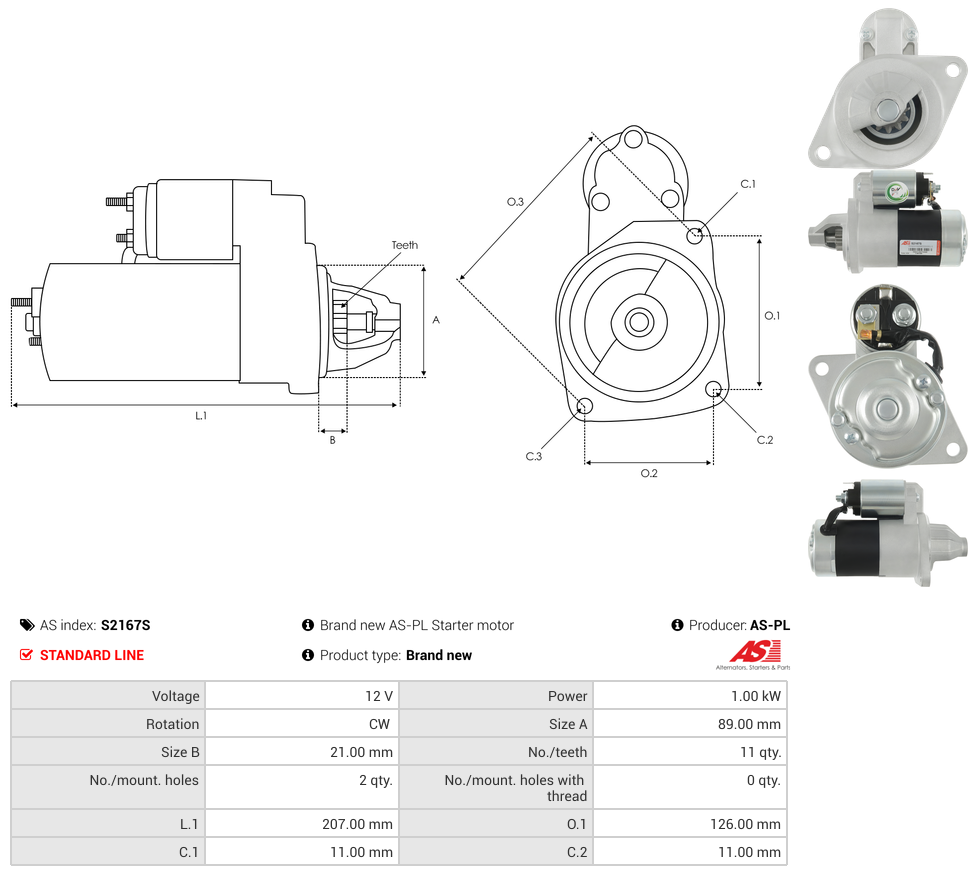 Brand new AS-PL Starter motor
