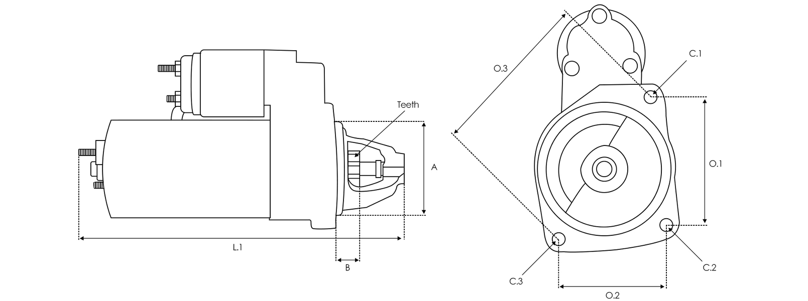 Remanufactured AS-PL Starter motor