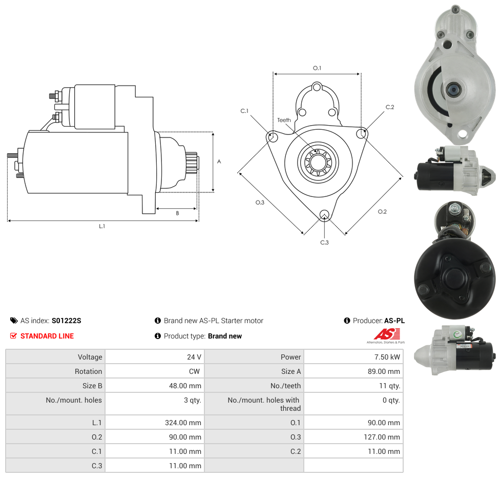 Brand new AS-PL Starter motor