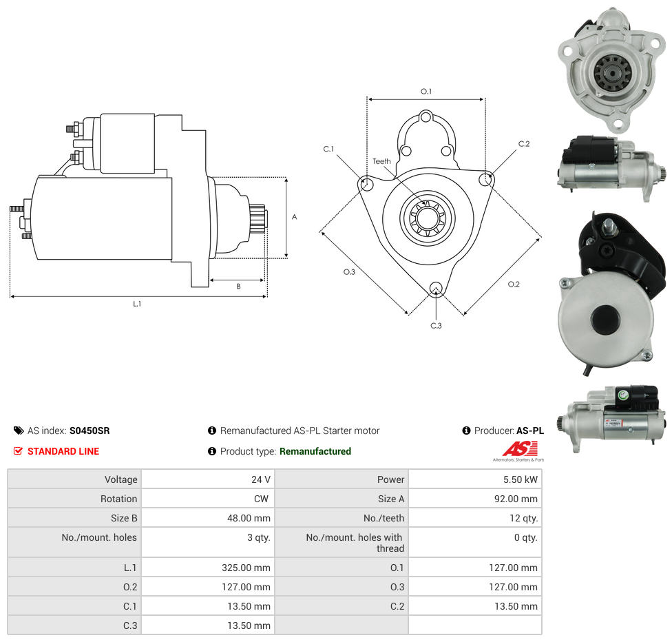 S0450SR AS-PL 230 11.7, 230 8.9, 230 9.3, 250 9.3, 270 11.7, 270 8.9, 280 9.3, 310 8.9,