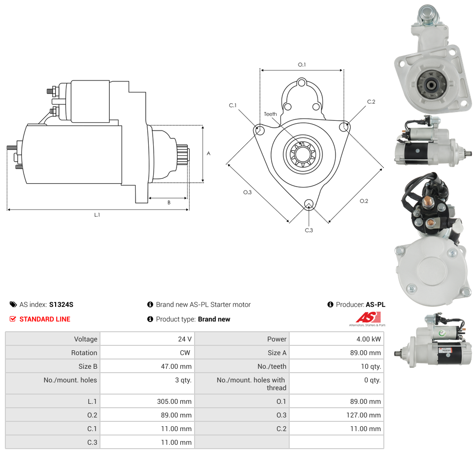 Brand new AS-PL Starter motor