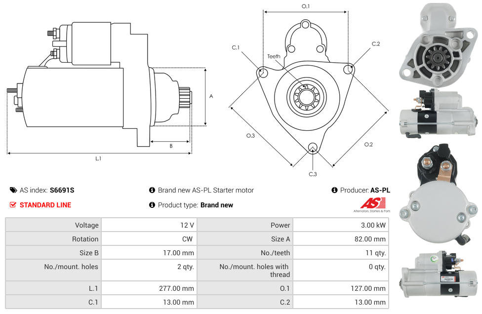 Brand new AS-PL Starter