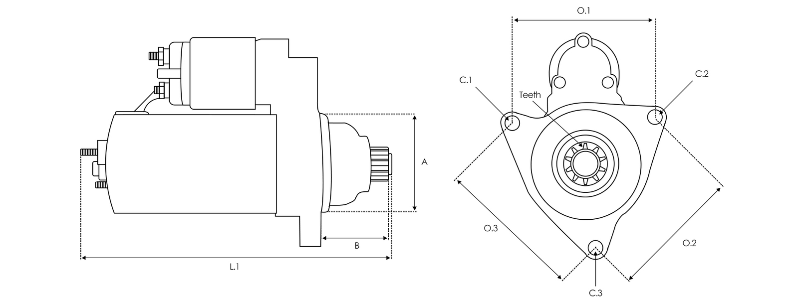 Brand new OEM BOSCH Starter motor