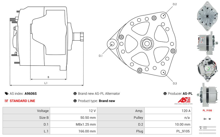 Brand new AS-PL Alternator