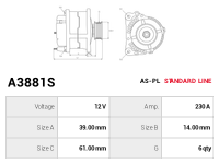 AS-PL Generator A3881S