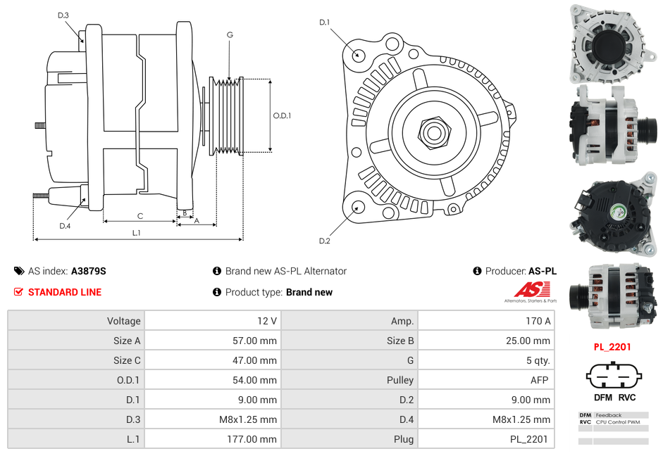 Brand new AS-PL Alternator