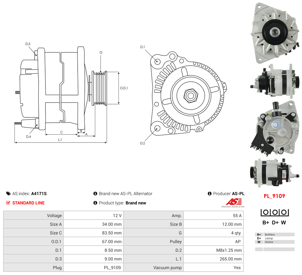 Brand new AS-PL Alternator
