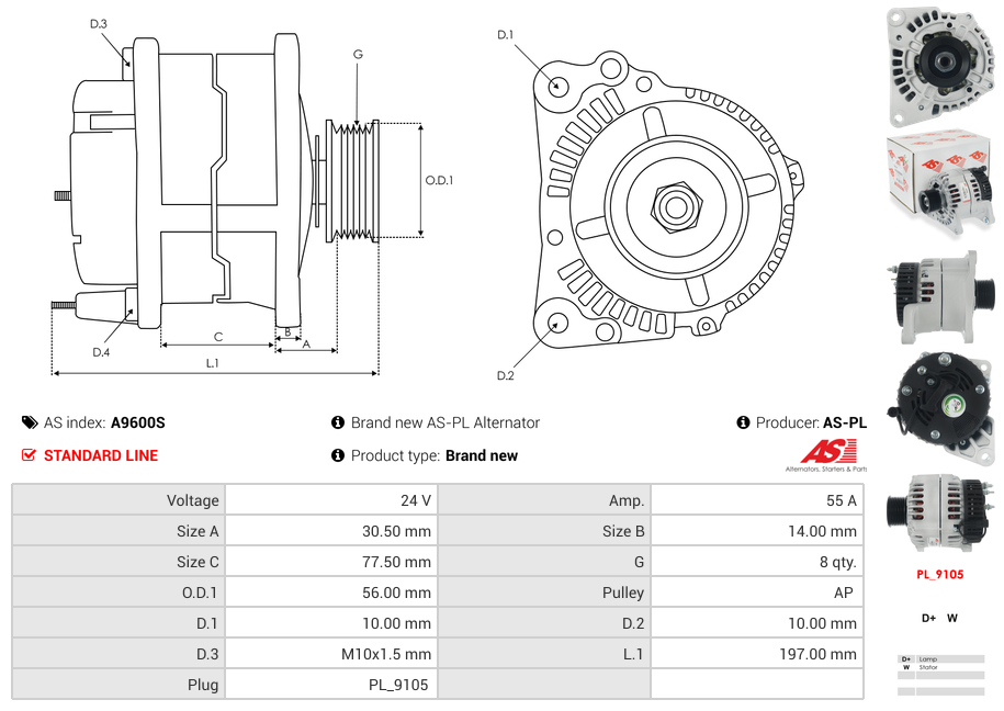 Brand new AS-PL Alternator