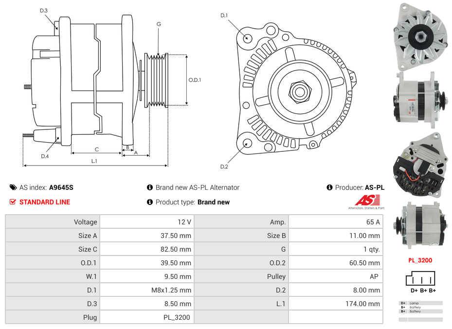 Brand new AS-PL Alternator