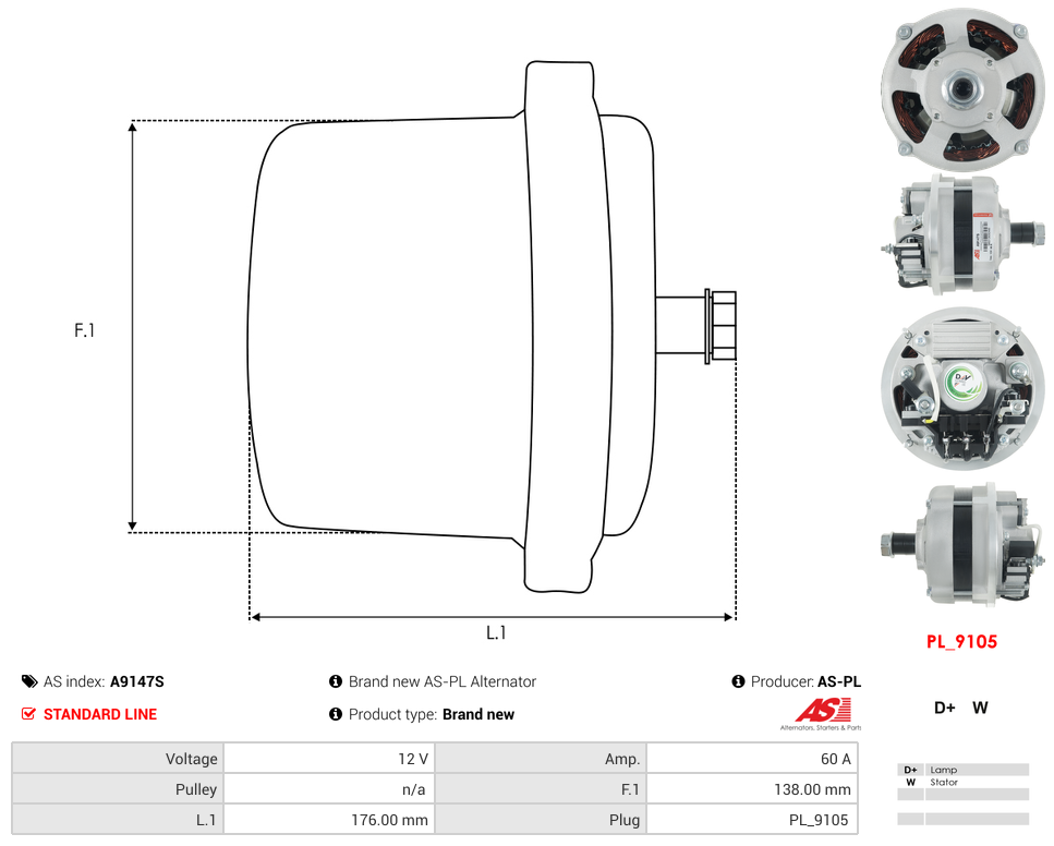 Brand new AS-PL Alternator