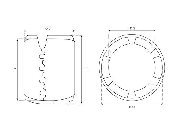 UD55429SF — Startmotors magnetstatorer