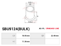 AS-PL Startmotorers hylsa SBU9124(BULK)