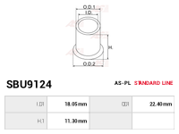 AS-PL Startmotorers hylsa SBU9124