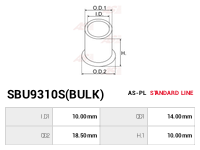 AS-PL Startmotorers hylsa SBU9310S(BULK)